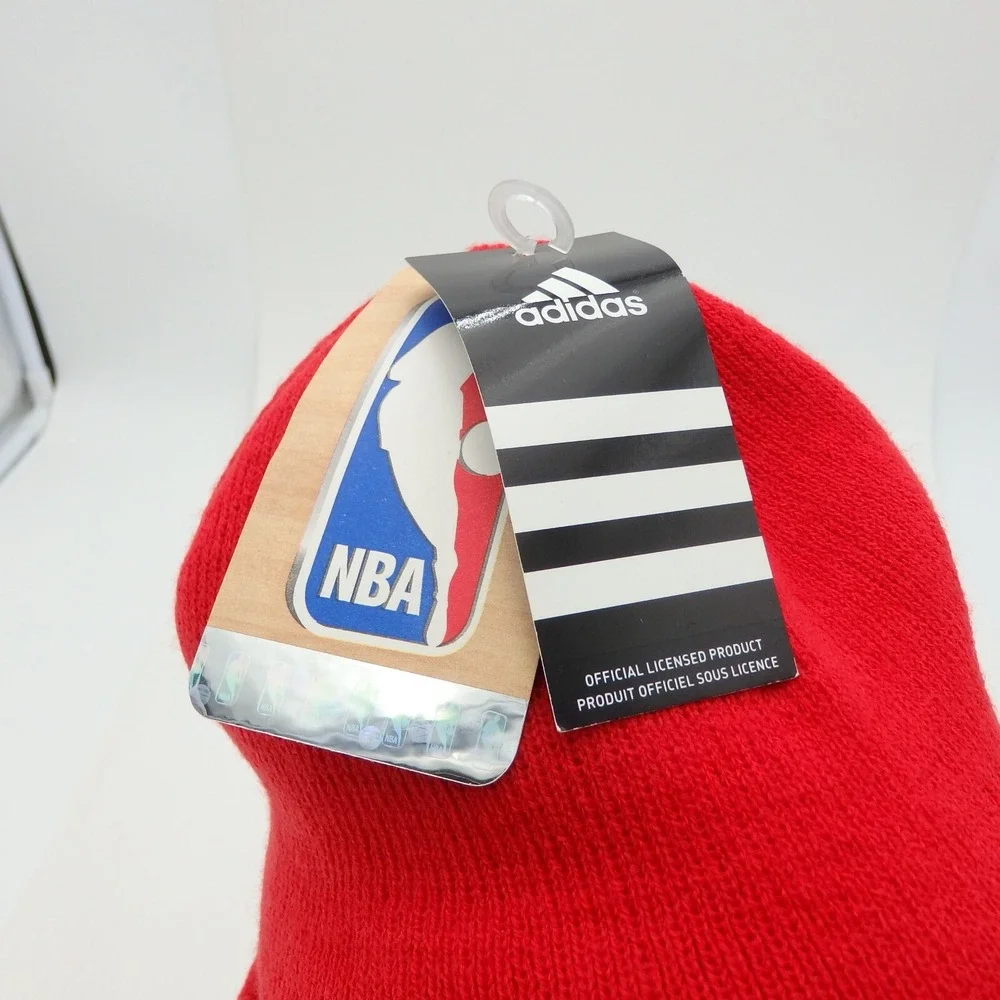 Los Angeles Clippers Beanie Cap Hat Mens Red Adidas Logo NBA NEW NWT